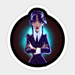 wednesday addams Sticker